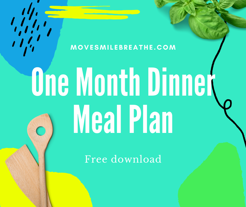 One Month Dinner Meal Plan